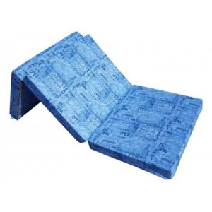 Skládací matrace Love modrá 8 cm 65x195 cm