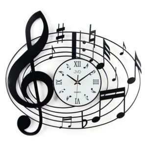 Kovové nástěnné designové hodiny JVD HJ03 pro hudebníky (POŠTOVNÉ ZDARMA!!)