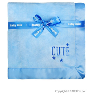 Dětská plyšová deka Baby Mix Cute modrá