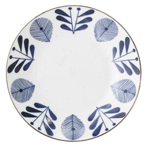 Bloomingville Porcelánový talíř Kamélie modrý