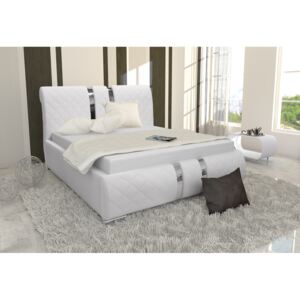 Čalouněná postel DINA + matrace DE LUX, 140x200, madryt 160