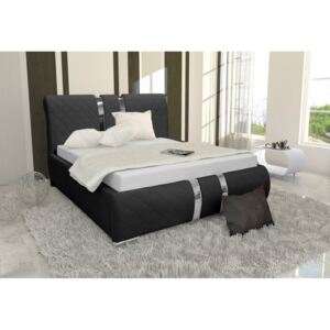 Čalouněná postel DINA + matrace DE LUX, 200x200, madryt 1100