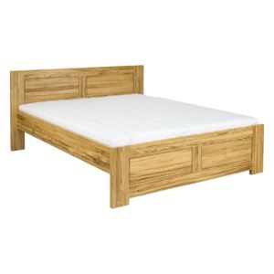 Drewmax LK212 140x200 cm - Dřevěná postel masiv dub dvojlůžko (Kvalitní dubová postel z masivu)