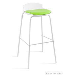 Barová židle Duke bílá zelená