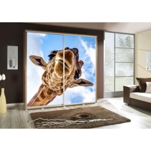 Maridex Šatní skříň Penelopa 2 Žirafa Barva: Bílá, Šířka: 205 cm