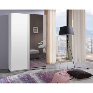 Maridex Šatní skříň Fifi Barva: Bílá, Šířka: 135 cm, Dveře: Zrcadlo