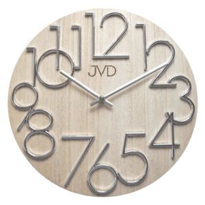 Designové nástěnné hodiny JVD HT99.2 krémové