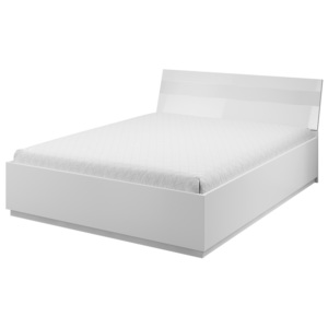 Manželská postel 180x200 cm v bílé barvě s úložným prostorem typ AB 13 KN347