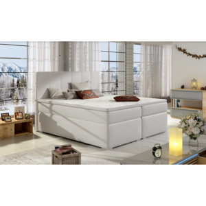 Manželská postel BOLERO BOXSPRINGS 180 x 200 cm (ekokůže soft 017)