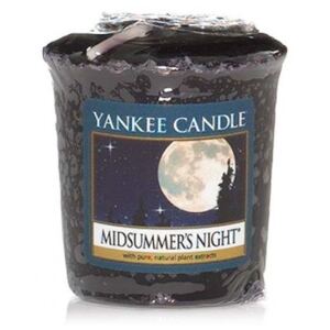 Yankee Candle - votivní svíčka Midsummers Night 49g (Omamná a mužná směs pižma, pačuli, šalvěje a mahagonové kolínské. Krásná a velmi smyslná, přesto čistá kompozice pro muže.)