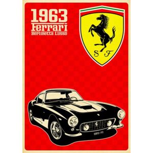 Plechová cedule Ferrari 1963