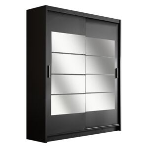 Stolar Šatní skříň Toronto Barva: Černá, Šířka: 180 cm