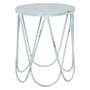 Mørtens Furniture Odkládací stolek Armin, 45 cm, bílá