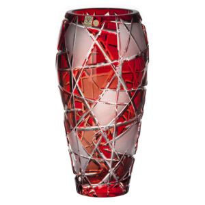 Váza Mars, barva rubín, výška 310 mm