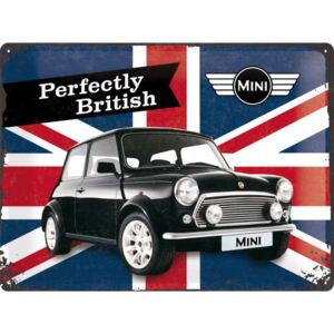 Nostalgic Art Plechová cedule – Mini Cooper (Perfectly British) 30x40 cm