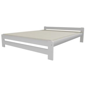 Dřevěná postel VMK 3B 90x200 borovice masiv - bílá