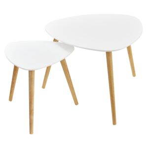 [en.casa] Konferenční stolek AAFU-0802 bílý a bílý