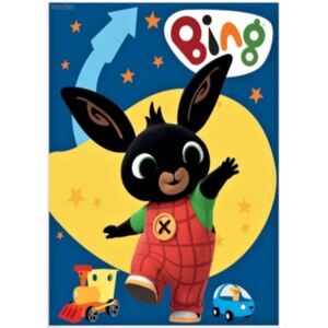 Setino • Dětská / chlapecká fleecová deka Zajíček Bing Bunny - modrá - 100 x 140 cm