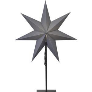 Star trading Stolní lampa hvězda "Ozen" šedá, patice E14