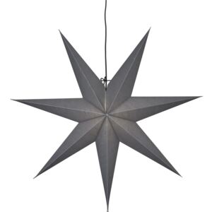 Star trading Papírová hvězda "Ozen", šedá, patice E14