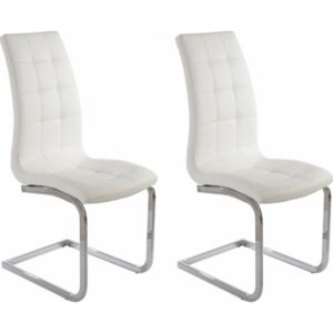 Danish Style Jídelní židle Brune (SET 2 ks), bílá