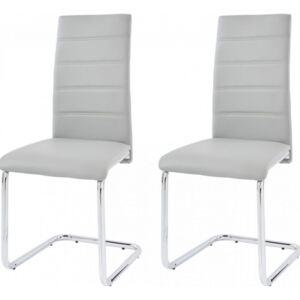 Danish Style Jídelní židle Aber (SET 2 ks), světle šedá
