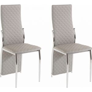 Danish Style Jídelní židle Willi (SET 2 ks), šedá