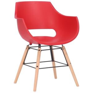 BHM Germany Jídelní židle Skien, červená šedá