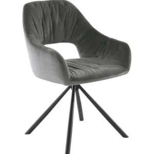 Danish Style Jídelní židle Garry (SET 2 ks), antracitová