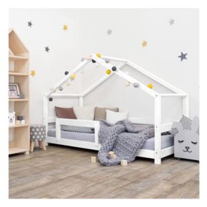 Bílá dřevěná dětská postel Benlemi Lucky, 80 x 160 cm