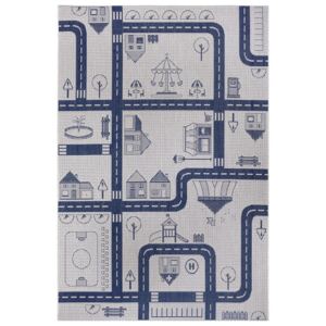 Hanse Home Collection koberce Dětský kusový koberec Flatweave Kids Rugs 104876 Cream/Blue - 80x150 cm