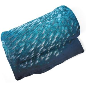 IMPAR Fleecová deka Hejno ryb 150x120 cm (Rozměr : 150 x 120 cm)