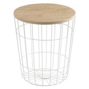 Design Scandinavia Konferenční stolek Pavola, 34 cm, bílá
