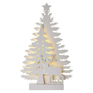 Emos LED vánoční stromek, 23cm, 2× AA, vnitřní, teplá bílá, čas