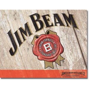 Plechová cedule Jim Beam - Woodcut