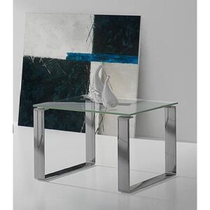 60x60 cm SIMPLE clear konferenční stolek