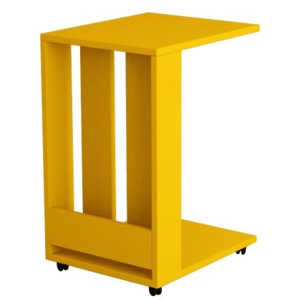 Žlutý příruční stolek Homitis Alfa
