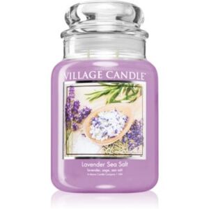 Village Candle Lavender Sea Salt vonná svíčka (Glass Lid) 602 g