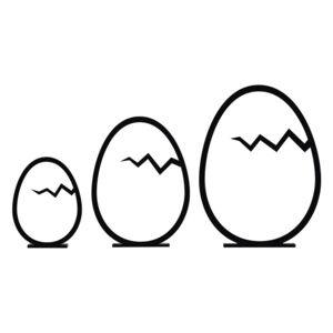 Felius Sada velikonočních vajíček - černá