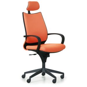 Kancelářská židle FUTURA, oranžová látka