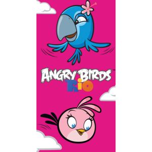 Dětská osuška Angry Birds Pink
