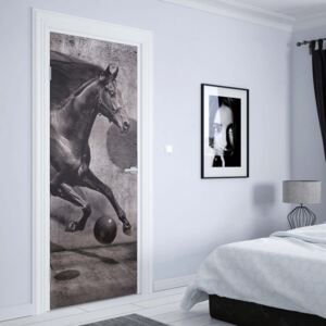 GLIX Fototapeta na dveře - Horse 3D | 91x211 cm