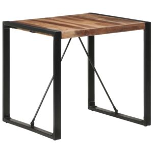 Jídelní stůl 80 x 80 x 75 cm masivní dřevo sheeshamový povrch