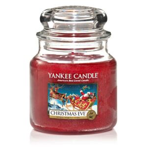 Yankee Candle - vonná svíčka Christmas Eve 411g (Tradiční vánoční vůně, plná vřelých srdcí, rozinek a kandovaného ovoce.)