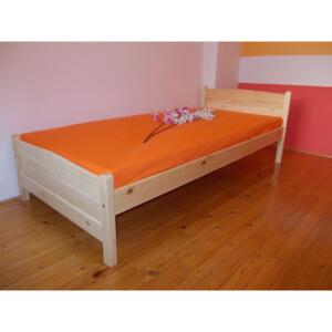 SKLADEM - VYVÝŠENÁ borovicová postel JOLANA (90 x 200)