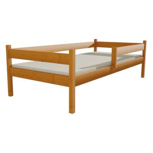 Dřevěná postel DP 027 borovice masiv 90 x 200 cm olše