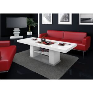 Konferenční stolek MATERA 2, bílo/šedý (Luxusní konferenční stolek ve)