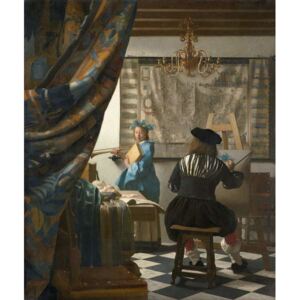 Obraz, Reprodukce - The Artist's Studio, c.1665-66, Jan (1632-75) Vermeer