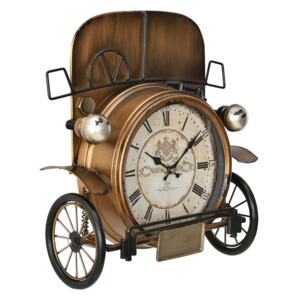 [en.casa]® Nástěnné hodiny Oldtimer automobil - analogové - 33 x 13 x 36 cm - barevné - sklo