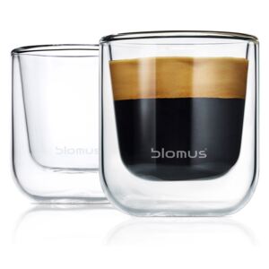 Blomus Set termosklenic na espresso NERO 80 ml